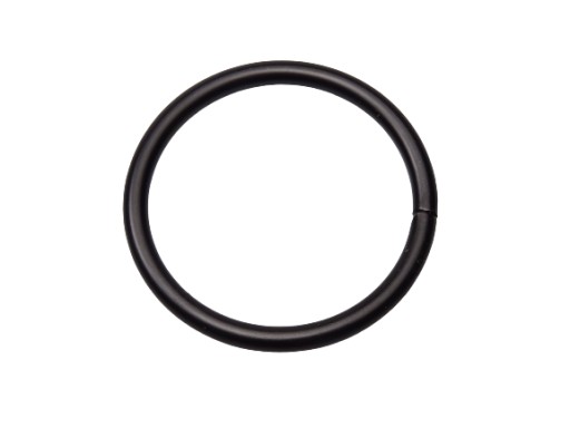 Kovový kožený prsteň 40 / 4 mm čierny, 1 kus