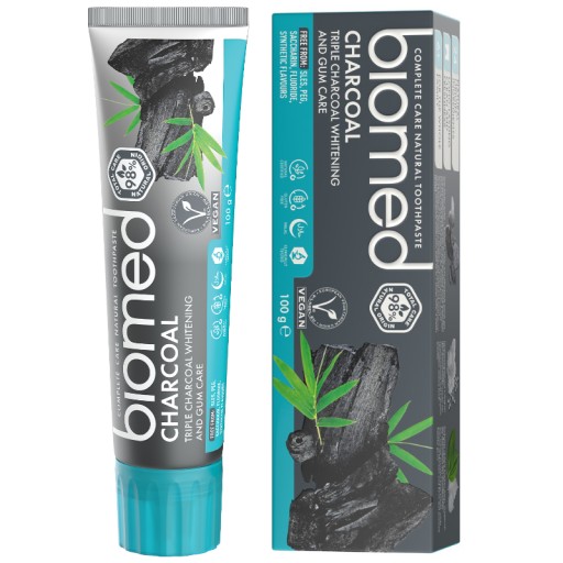 Bieliaca zubná pasta Splat Biomed Charcoal 100 ml bez fluoridu