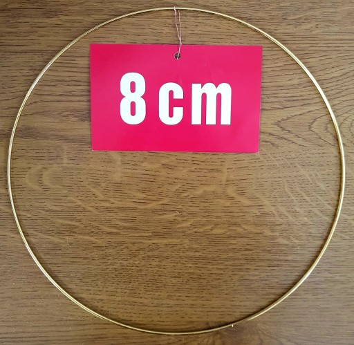 ZLATÝ prsteň/ráfik na lapače snov a makramé 8 cm