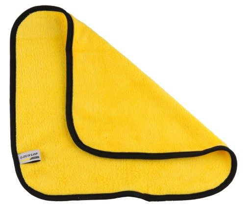 DUNLOP MICROFIBER autoplachta, univerzálna, 40x40 cm, žltá