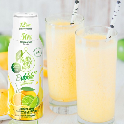 FRUTTAMAX Citrónovo-limetkový svetlý sirup 500ml BEZ CUKRU Citrónovo-limetkový sirup