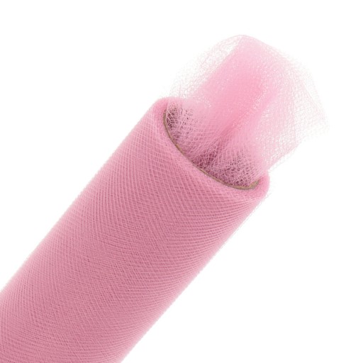 Ozdobný tyl na rolke 15cm, dymovo ružový