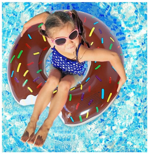 NAFUKOVACIE KOLESKO ČOKOLÁDOVÁ DONUTKA 59 cm #70