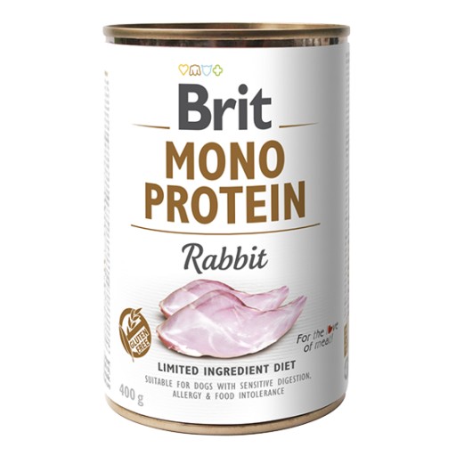 Brit Mono Protein Rabbit Mokré krmivo pre psov Králik 400g