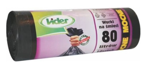 Hrubé vrecia na odpad, SILNÉ, ekologické, 80 l / 10