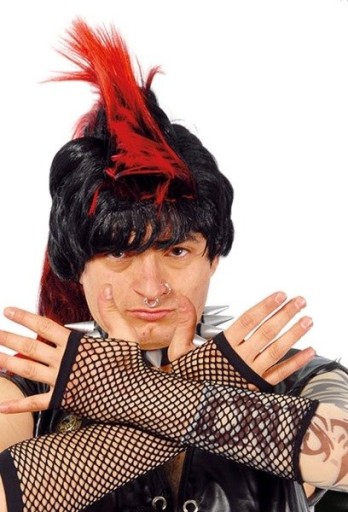 ČIERNE SIEŤOVANÉ RUKAVICE BEZ PRSTOV