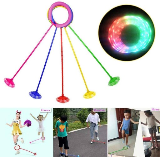 Žiariace hula hoop leg Skipper švihadlo LED hra