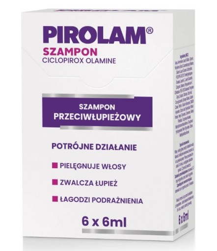 Pirolam Šampón proti lupinám vrecúška 6x6ml