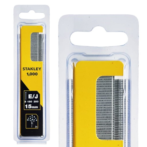 Klince Typ J 15mm 1000ks. STANLEY BN0625T