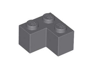 LEGO 2357 ROHOVÁ TEHLA 2x2 tmavosivá (10g) 9 ks