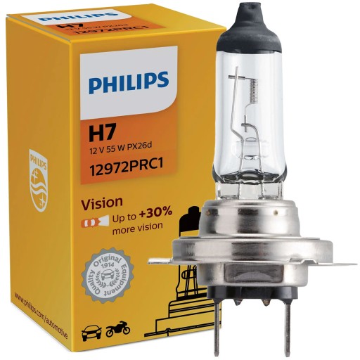 Odolná žiarovka Philips H7 Vision Audi A3 8P 8V A4 B5 B6 B7 B8 A5 TT Q3