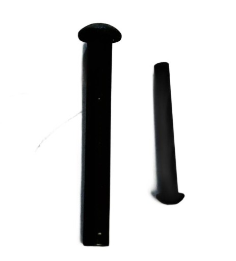 Čierne oceľové nity s guľovou hlavou 3 x 26 mm 100 g