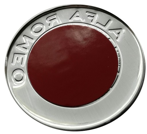 Logo znaku ZLATÝ odznak Alfa Romeo vpredu a vzadu