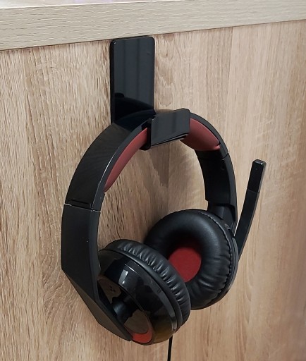 VEŠIAK NA SLÚCHADLÁ RÚČKA PLEXI STOJAN (plexisklo) čierna