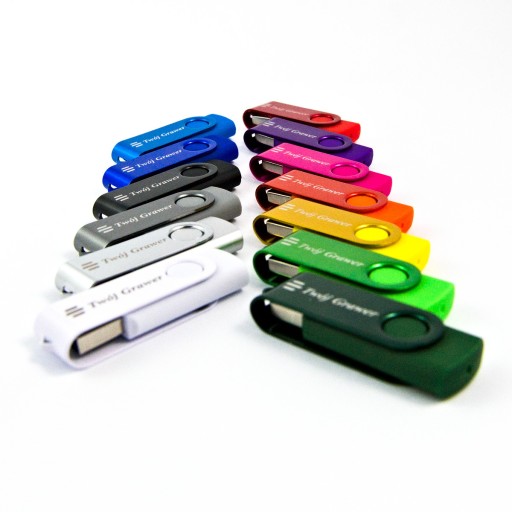 Pendrive TWISTER 32 GB s vyrytým logom Ako darček