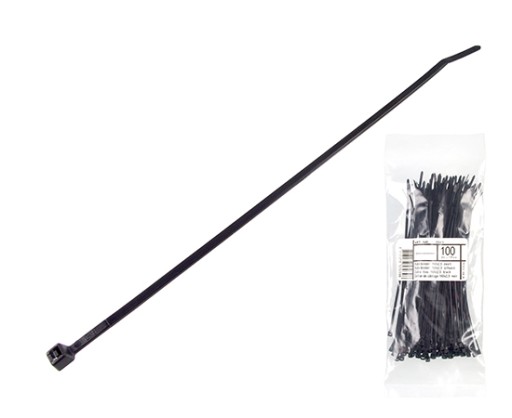 KABELKA 10CM/1,8MM/100KS ČIERNA