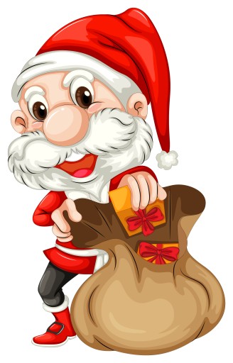 NÁLEPKA NA OKENNÉ SKLO ZRKADLO SANTA CLAUS