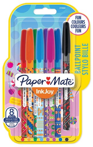 Guľôčkové pero InkJoy Pop mix 8 ks