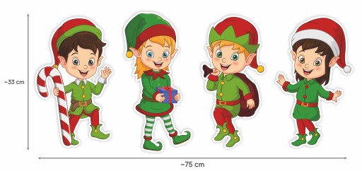 ZIMNÁ VIANOČNÁ DEKORACIA ŠKRATCI (~A4, obojstranná)