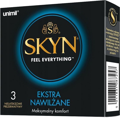Unimil Skyn EXTRA MOISTURIZED kondómy 3 ks