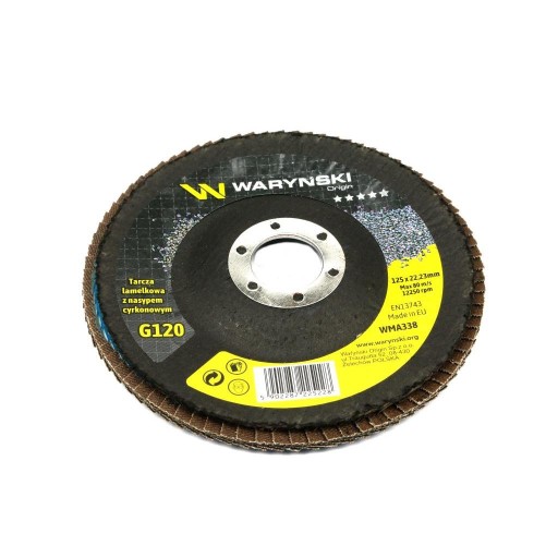 125 mm lamelový brúsny kotúč. zirkón G