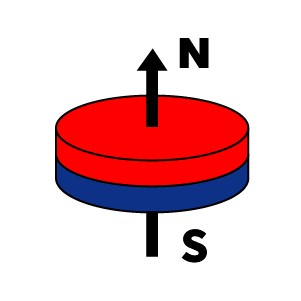 VALEC NEODYMOVÝ MAGNET 15x8 mm SILNÝ, okrúhly, kotúč - HUNTER