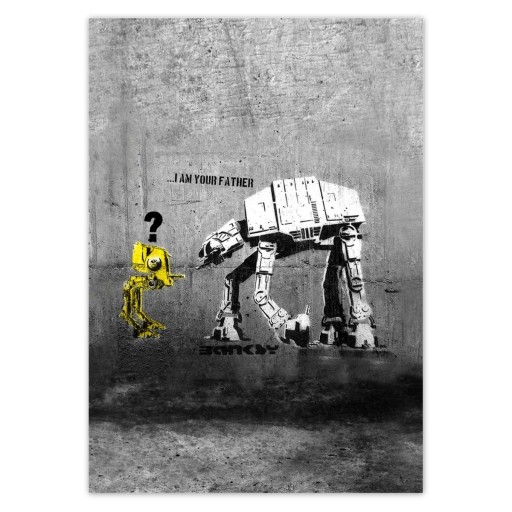 Samolepky A5 PION Banksy Som tvoj otec