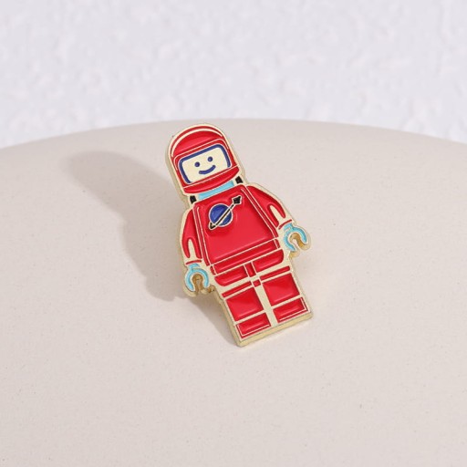 Kovový špendlík Lego kozmického muža