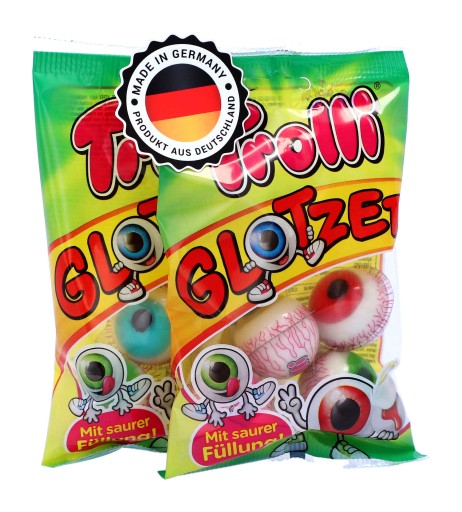 Ovocné želé TROLL EYES Eye POP Očné gombíky 4 KS