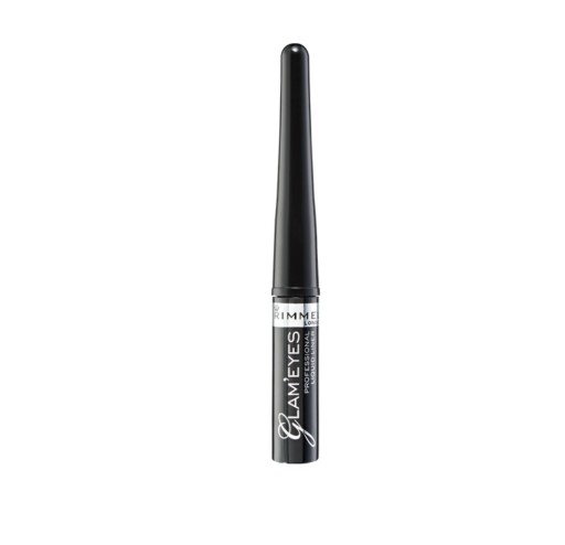Očná linka so štetcom Glam'Eyes Rimmel 001 Black Glamour 3,5ml
