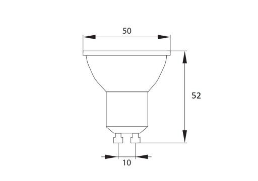LED ŽIAROVKA GU10 6,9W = 80W 4000K 575lm OSRAM 36°