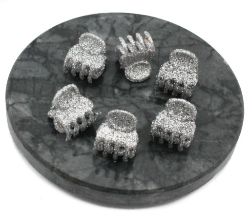 STRIEBORNÉ GLITTEROVÉ SVIEČKY ŽABIE 1,5 cm 6 KS