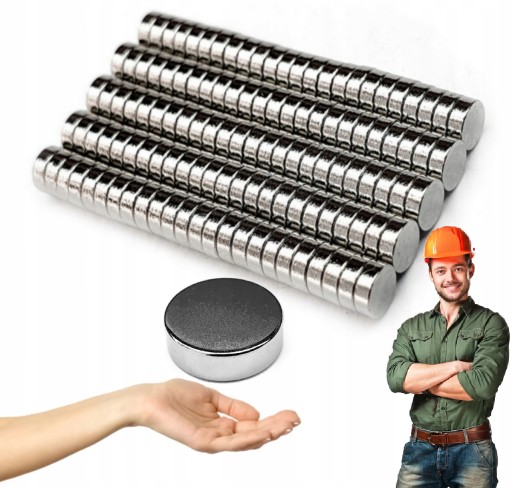 NEODYMIOVÝ MAGNET NA MAGNETY NA CHLADNIČKU 1x1 mm 100 ks.