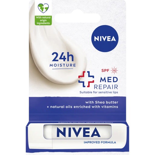 NIVEA LIP CARE MED REPAIR spf 15 na popraskané pery