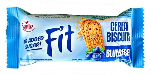 Sante Fit Grain Cookies Čučoriedka bez cukru 300g