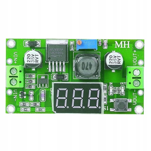 MENIČ REGULÁTORA NAPÄTIA LM2596 VOLTMETER