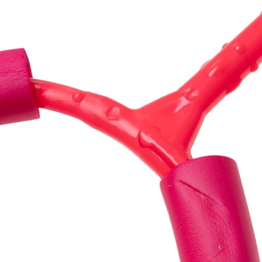 Hula hoop švihadlo na nohy pre deti s LED diódami, červené