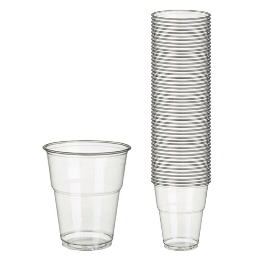 Bezfarebné PP poháre na pivo 400 ml - 50 ks.