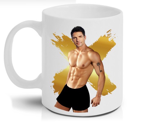 Jedinečný hrnček Look at Me Guy Surprise - STRIPTEZ