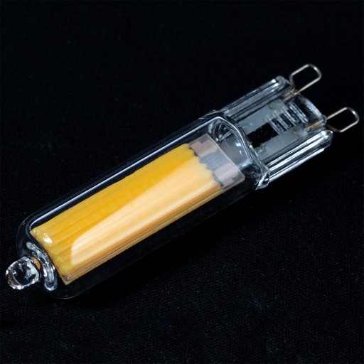 LED KAPSULOVÁ žiarovka MINI G9 5W = 50W 230V 3000K Teplá farba GLASS COB