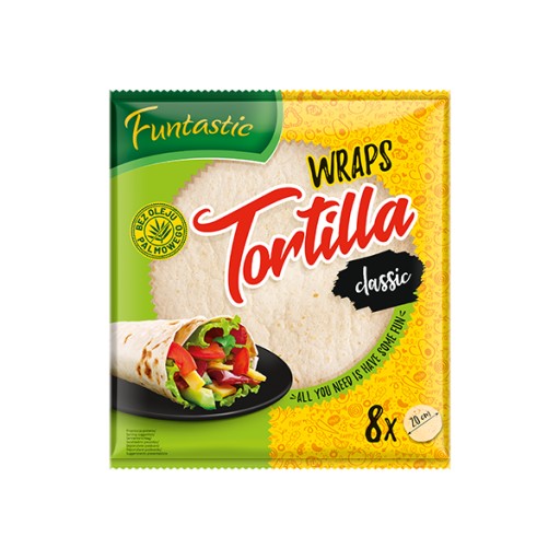 Funtastic pšeničná tortilla 8 ks x 20 cm