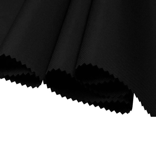 Vodeodolná Oxford Fabric Materiál na závesy, závesy, vankúše 0,5m Čierna