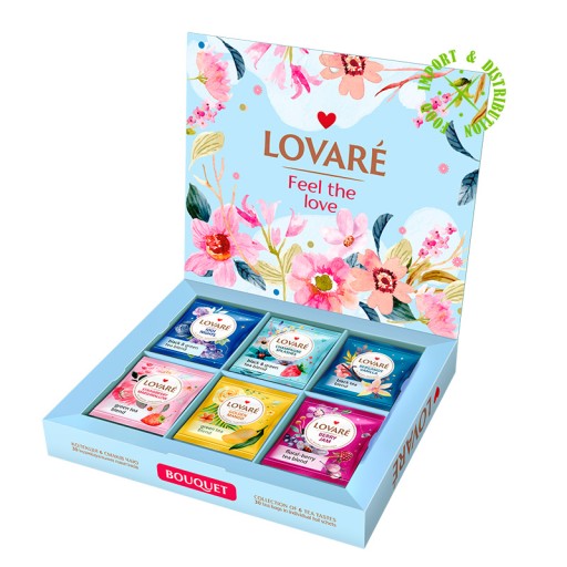 Lovare čaj Bouquet Set Spring perfektný darček 6 príchutí 30 vrecúšok