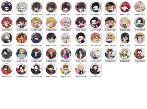 Manga Anime Bungou Zatúlané Dogs Pins