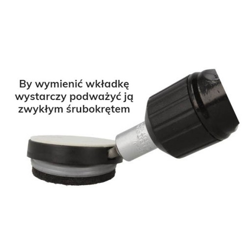 Nábytkový klzák, podlaha 40 mm, podlepený filcom