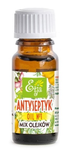 Antiseptický olej ETJA, zmes 5 esenciálnych olejov