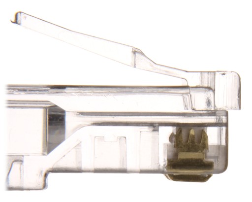 Priechodná zástrčka RJ45T*P10, balenie 10 ks
