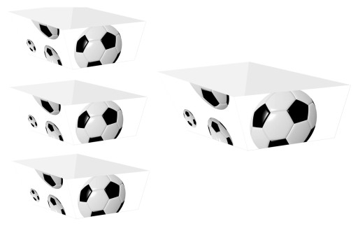 Futbalové chrumkavé krabičky Ellision 4 kusy