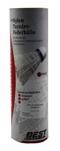 Turnajové loptičky na bedminton 6 ks