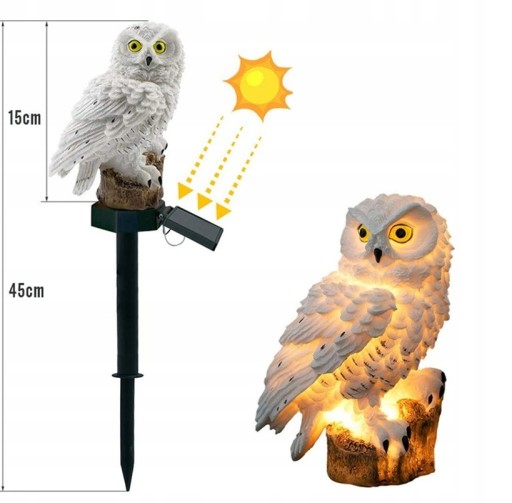 SOLÁRNE LED SOVOVÉ LAMPY VKLADANÉ DO ZÁHRADY NA BALKÓN SOLAR PIK ZÁHRADNÁ LAMPA